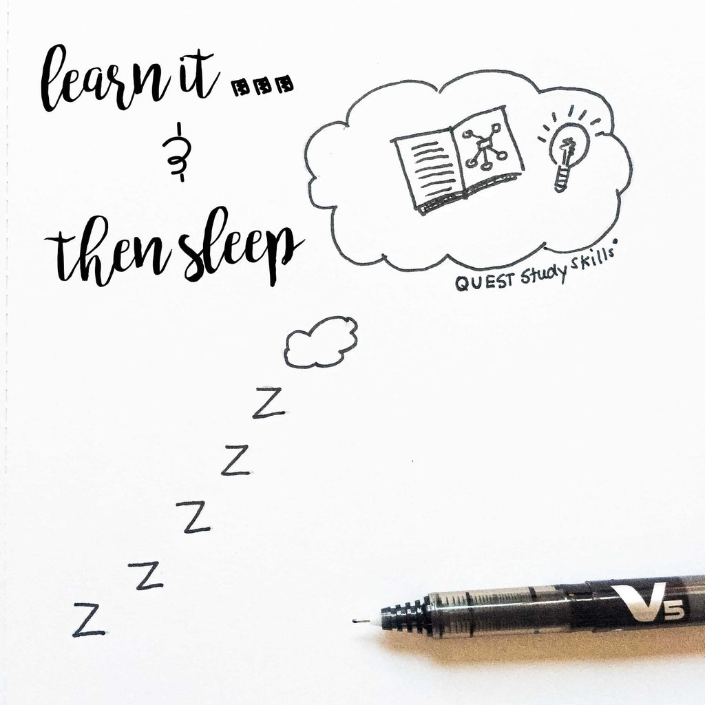 QUEST Study Skills: There is some value in sleeping straight away after learning something new, here's why.